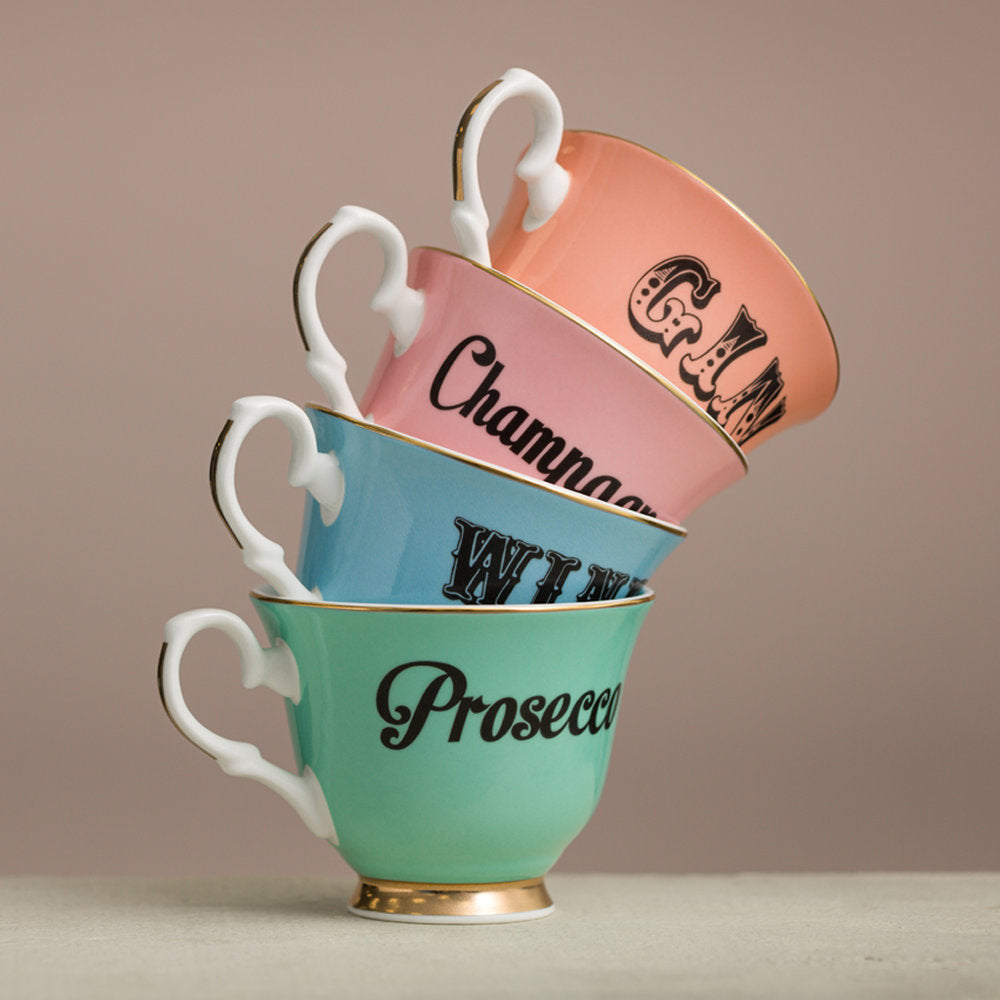 Boozy tea cup stack